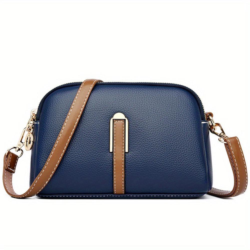 Mila Litchi Crossbody Tasche mit Prägung