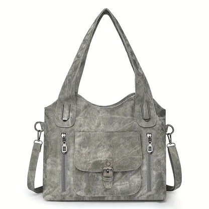 Emilia’s Geräumige Schultertasche im Retro-Stil