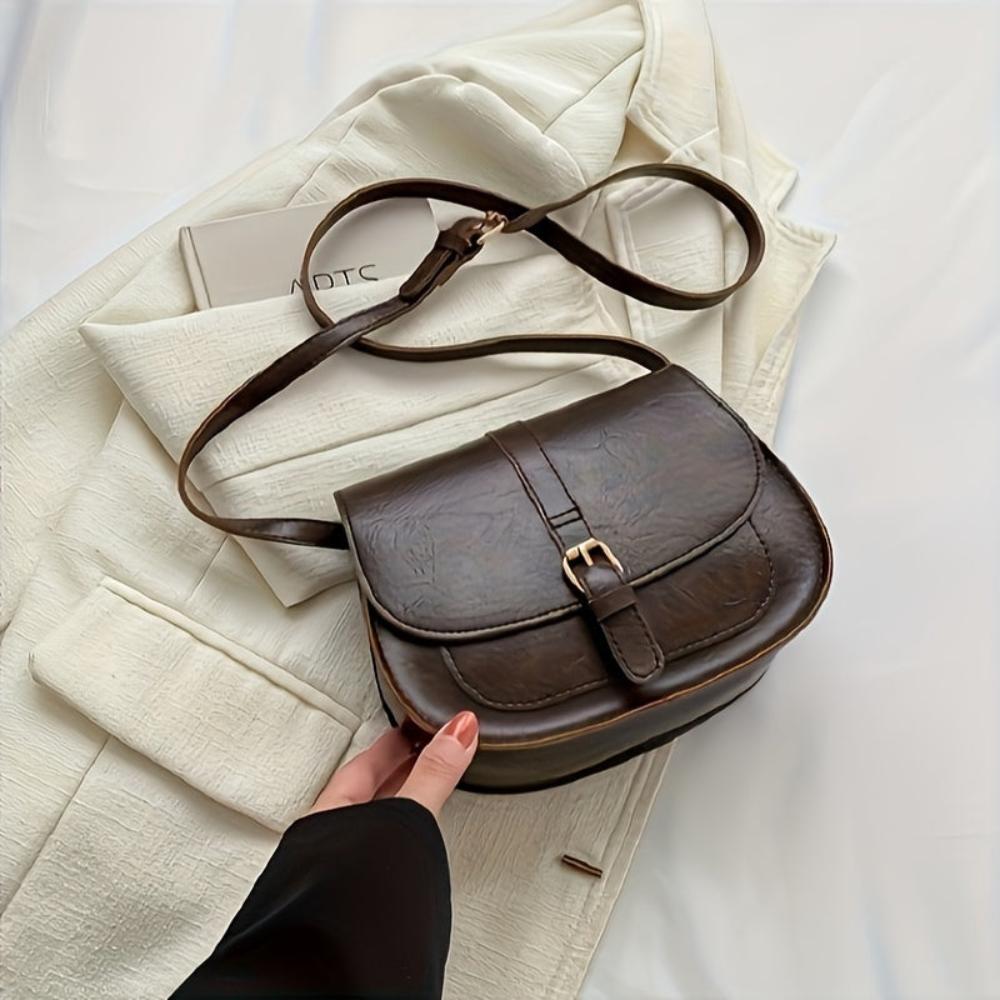 Evelyn Classic Saddle Crossbody Tasche