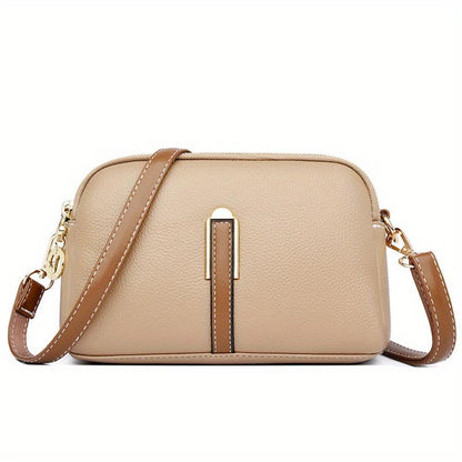 Mila Litchi Crossbody Tasche mit Prägung