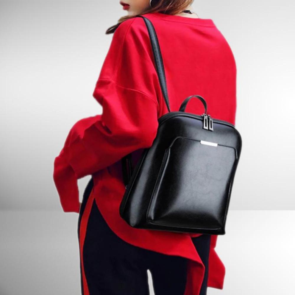 Klassischer Rucksack mit Doppelreißverschluss - elegantes Design