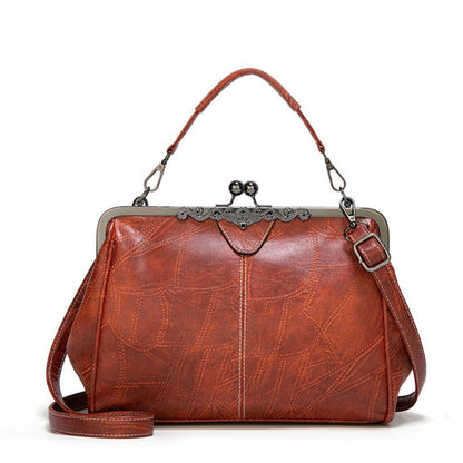 Vintage Kuss-Schloss Handtasche