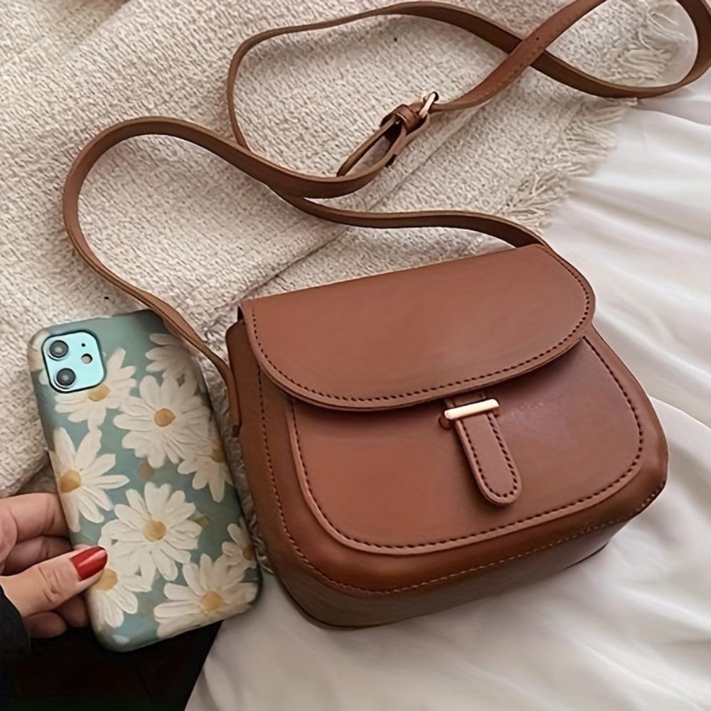 Amelia Retro Saddle Crossbody Tasche