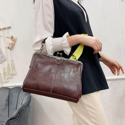 Vintage Kuss-Schloss Handtasche