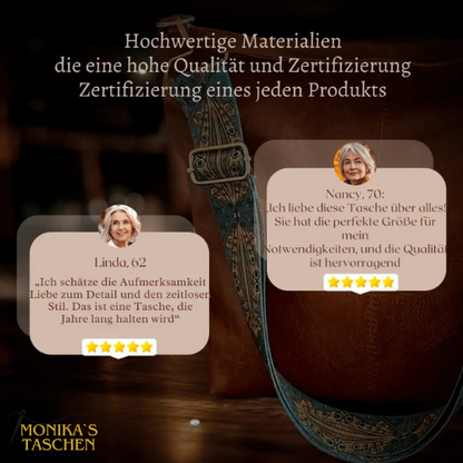 MONIKAS TASCHE - (Meine Favoritin) - Schulter Tasche mit Verzierung