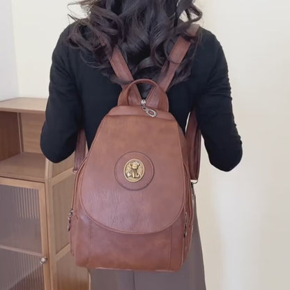 Mira’s Verstellbarer Retro-Rucksack im Denim-Look