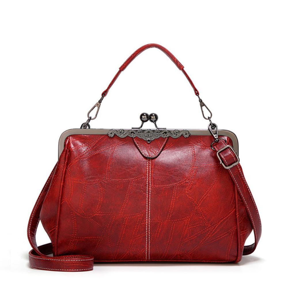 Vintage Kuss-Schloss Handtasche