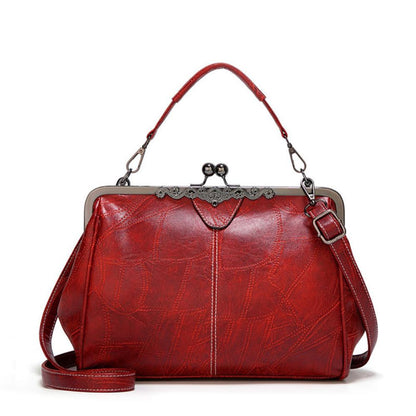 Vintage Kuss-Schloss Handtasche